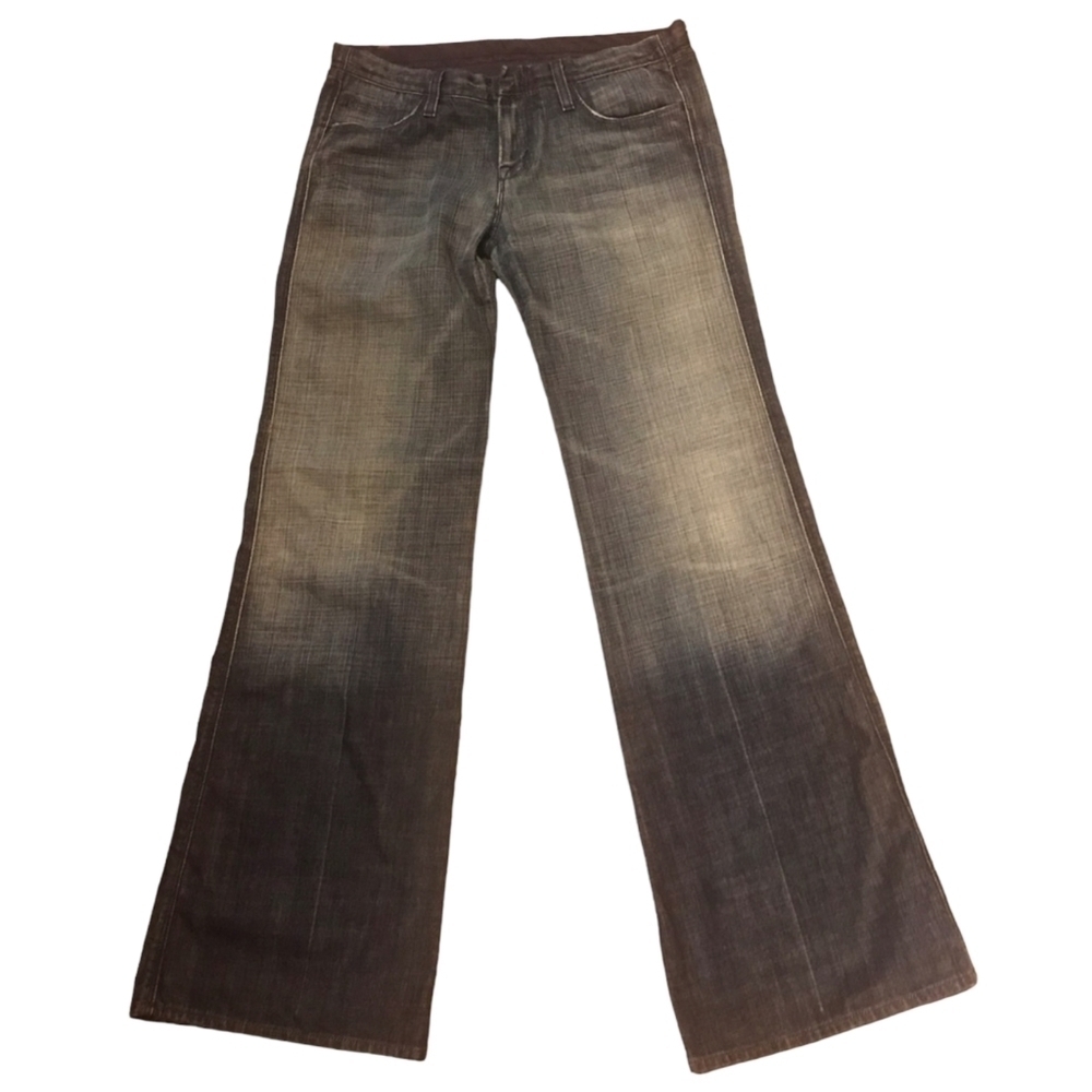 7 For All Mankind Womens Vintage Flare Leg Jeans Faded Wash Size 25 Low …